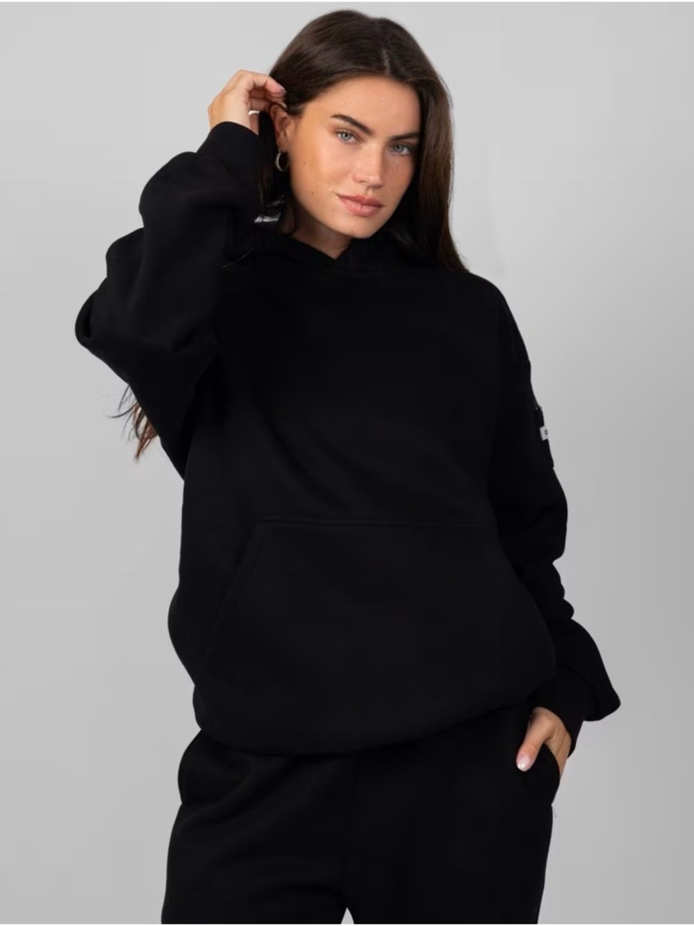 Comfrt Travel Essentials Hoodie Obsidian Black Sz XS